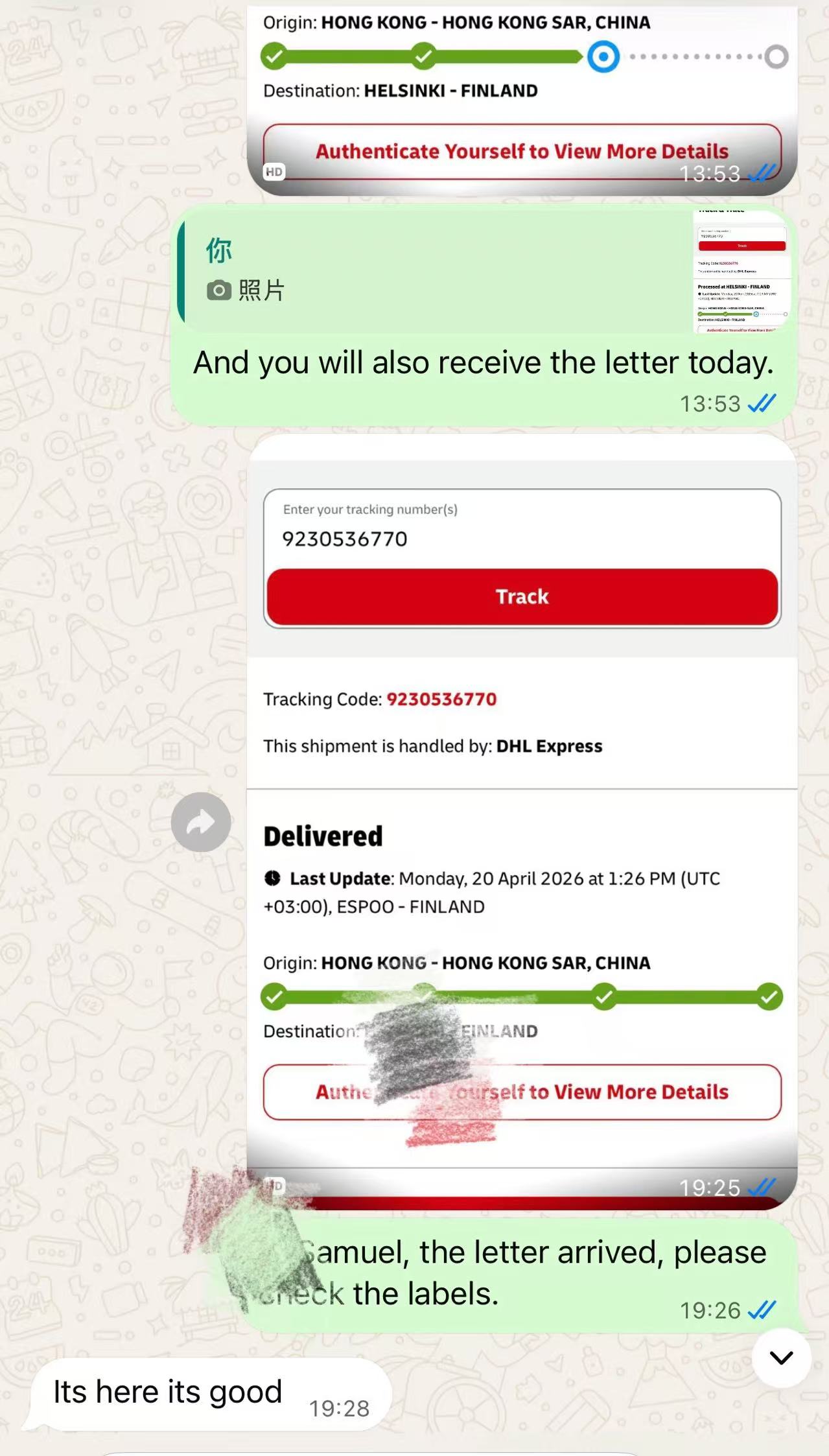 Shipment & Delivery Records